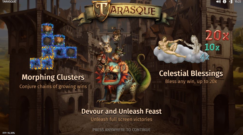 Tarasque slot features