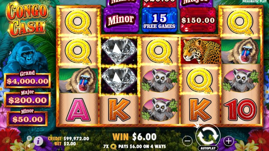 Congo Cash slot screen 3