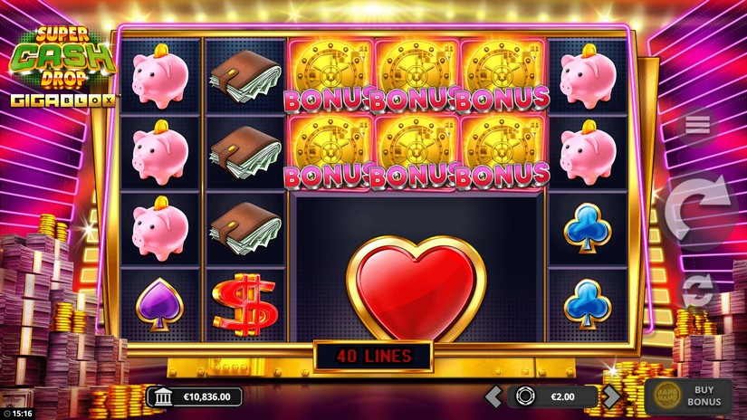 Super Cash Drop Gigablox slot screen 4