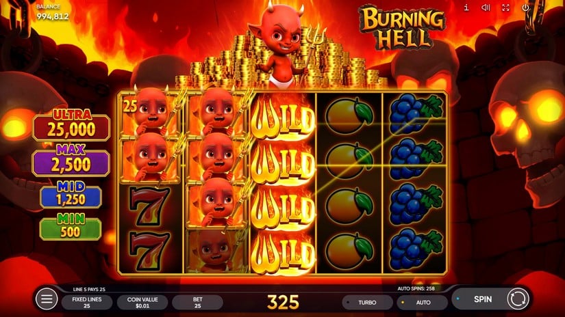 Burning Hell slot screen 4