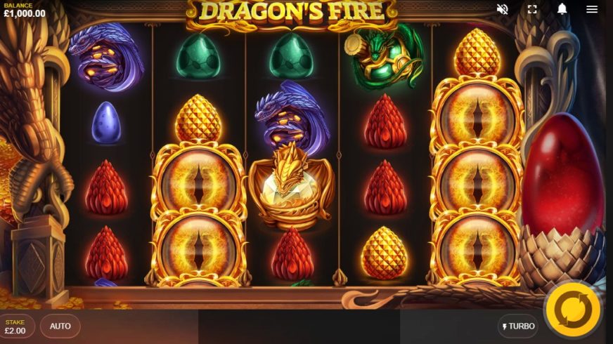 Dragon’s Fire slot screen 1