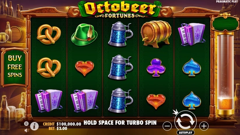 Octobeer Fortunes slot screen 1