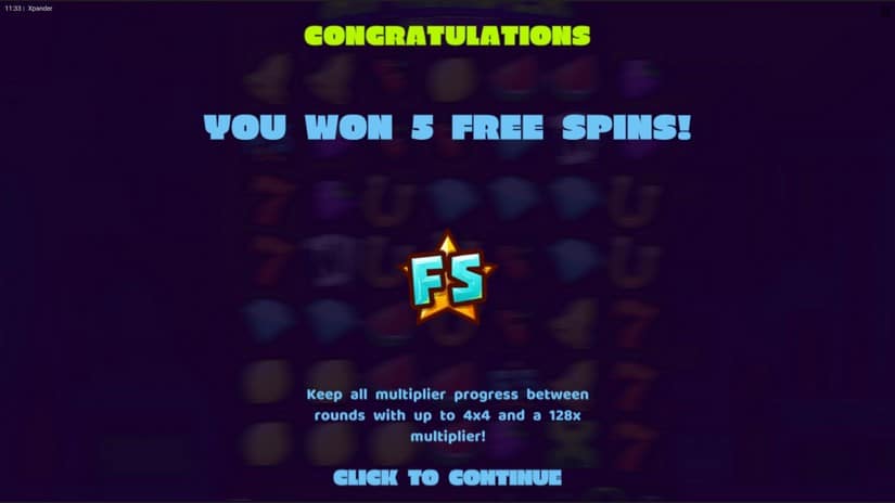 Xpander slot screen 5