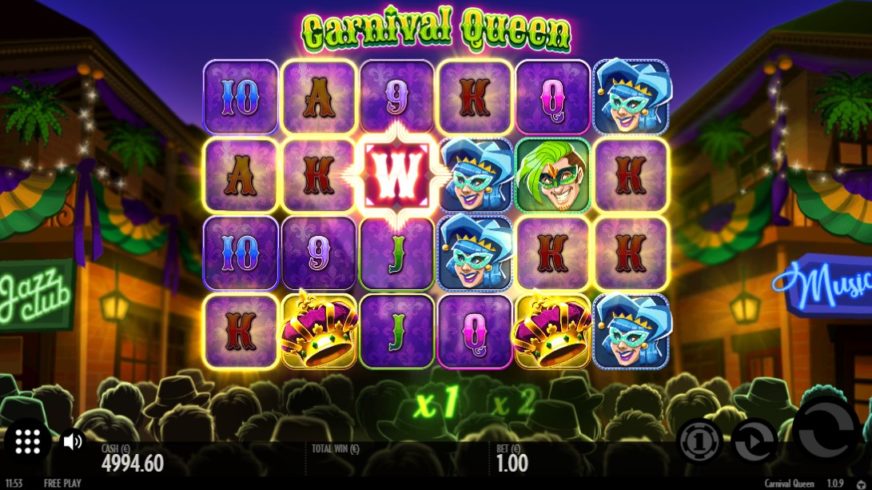 Carnival Queen slot screen 3