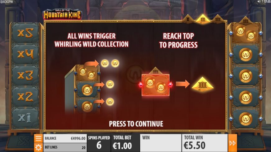 Hall of the Mountain King slot screen 5
