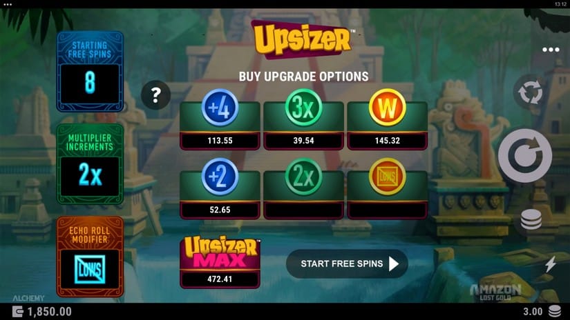 Amazon Lost Gold slot screen 4