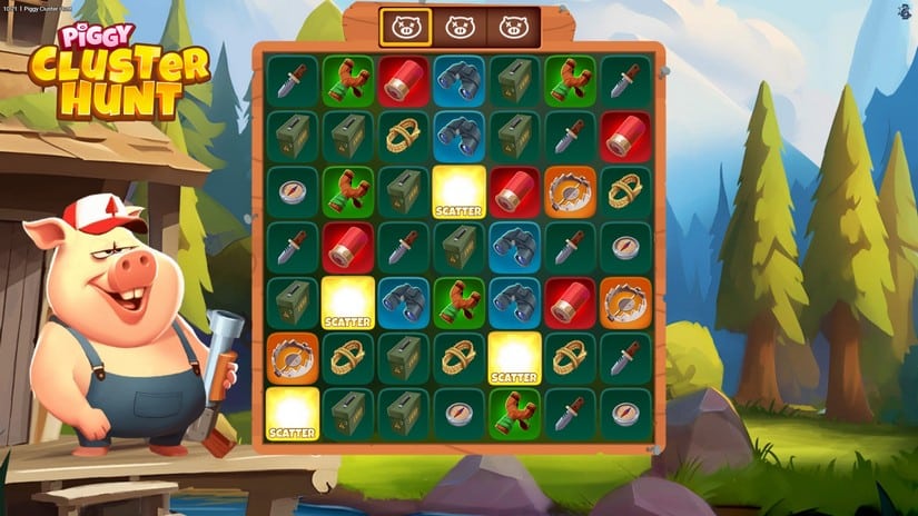 Piggy Cluster Hunt slot screen 2