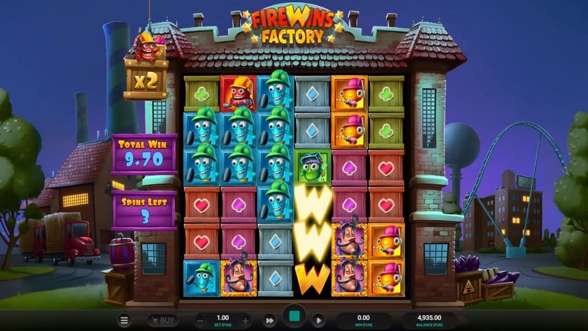 Firewins Factory slot screen 4