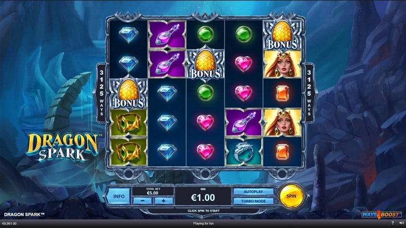 Dragon Spark slot screen 2