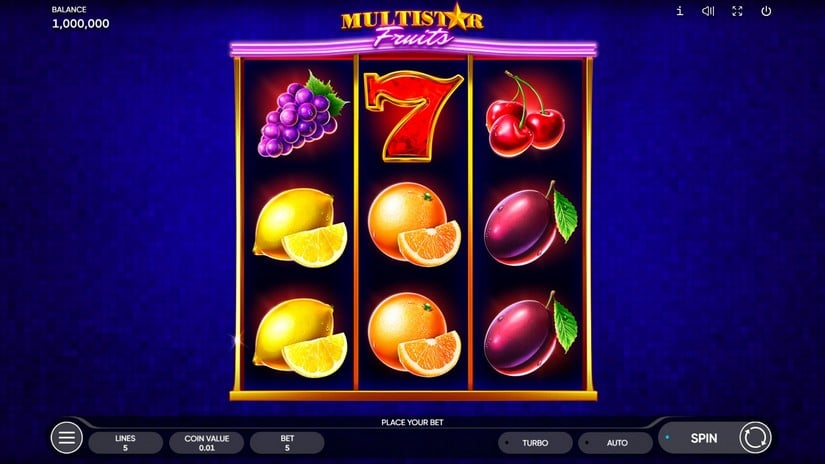 Multistar Fruits slot screen 1