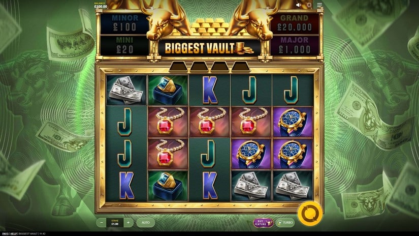 Biggest Vault slot screen 1