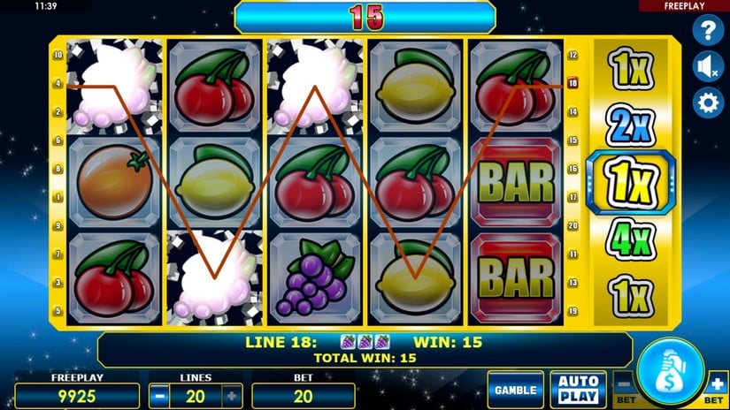 Crystal Fruits slot screen 2