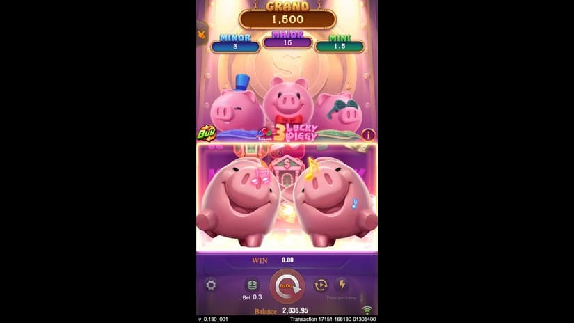 3 Lucky Piggy slot screen 4