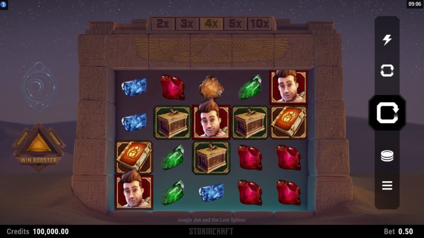 Jungle Jim and the Lost Sphinx slot screen 1