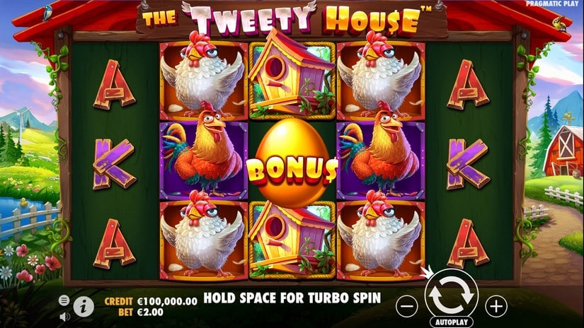 The Tweety House slot screen 1