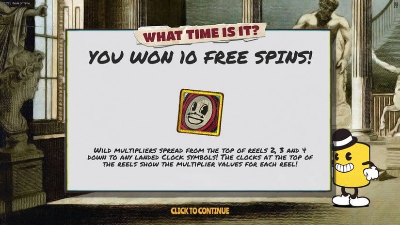 Canny the Can and the Book of Time slot screen 3