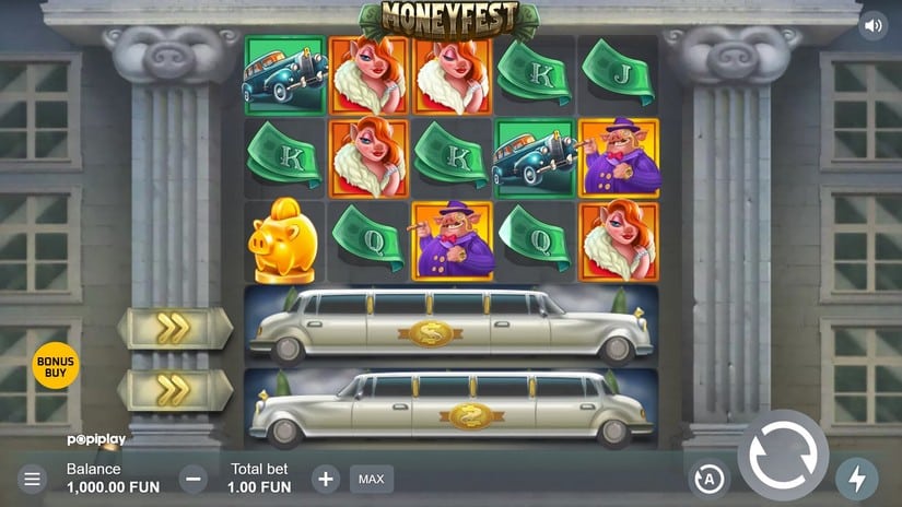 Moneyfest slot screen 1
