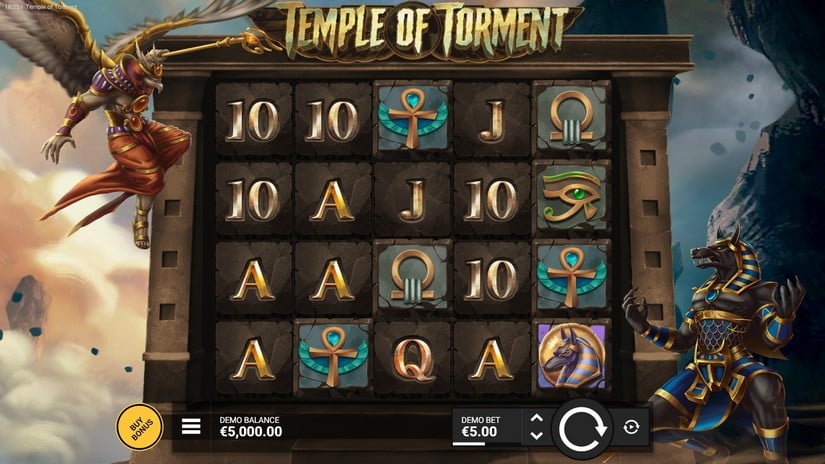 Temple of Torment slot screen 1