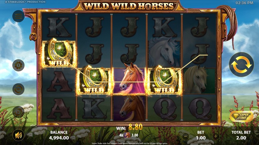 Wild Wild Horses slot screen 2