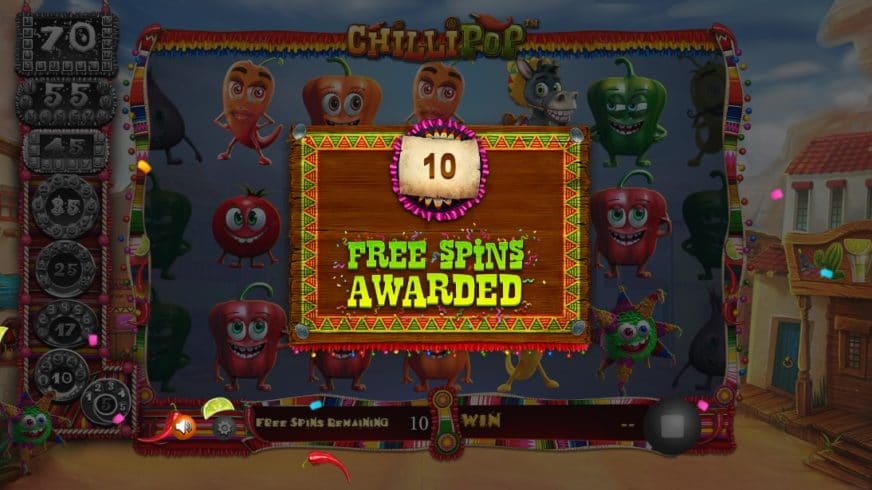 Chilli Pop slot screen 4