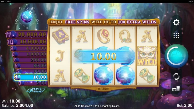 11 Enchanting Relics slot screen 2