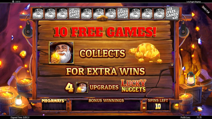 Lucky Nuggets Megaways slot screen 3