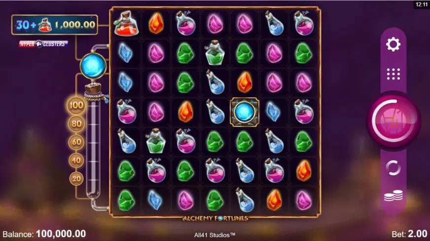 Alchemy Fortunes slot screen 1