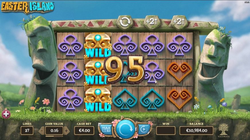Easter Island slot screen 2