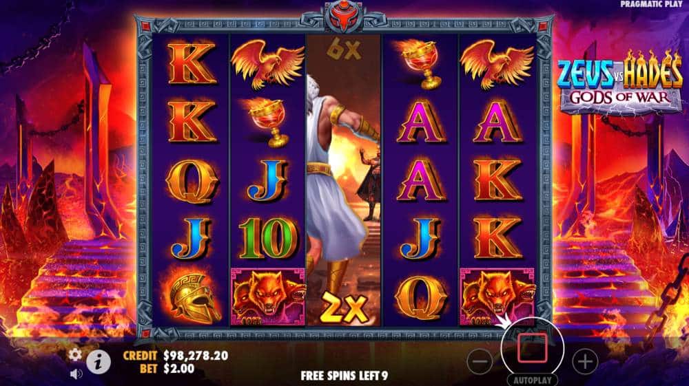 Zeus vs Hades Gods of War battle