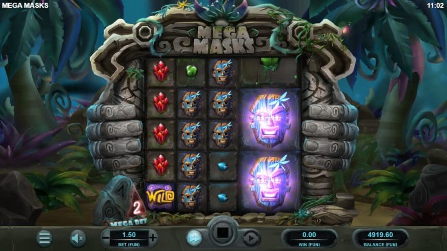 Mega Masks slot screen 2