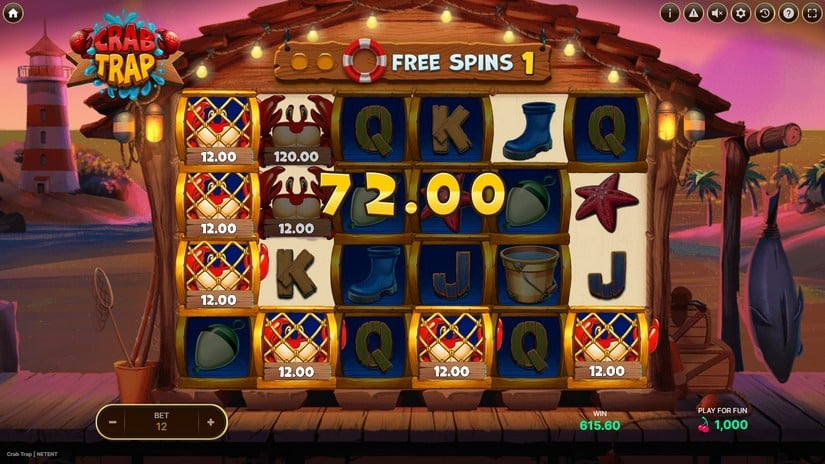 Crab Trap slot screen 3