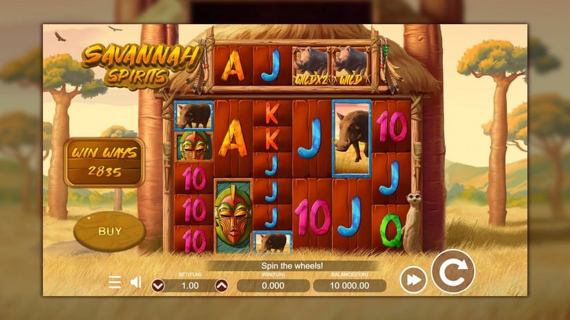 Savannah Spirits slot screen 1