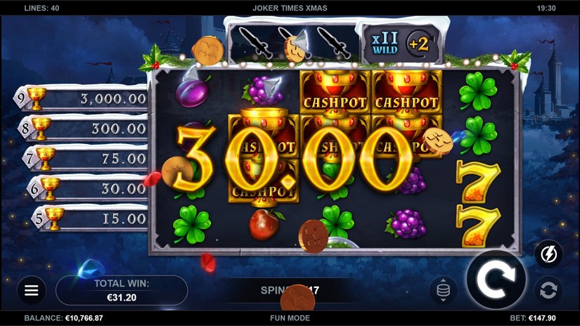 Joker Times Xmas slot screen 5