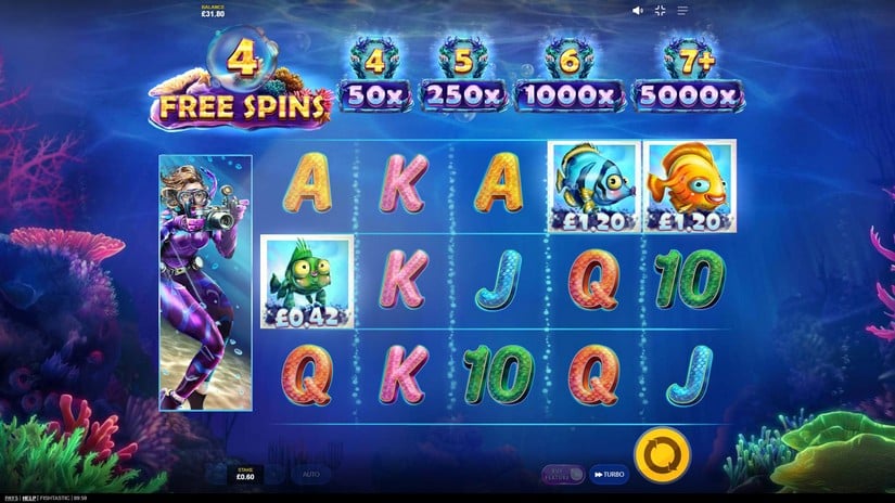Fishtastic slot screen 4