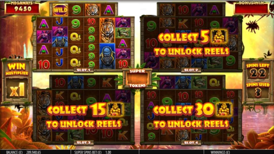 Gorilla Gold Megaways slot screen 3