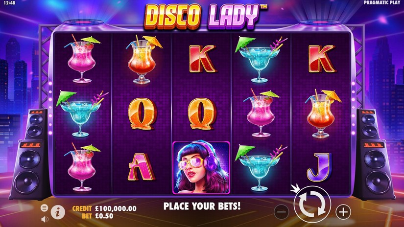 Disco Lady slot screen 1