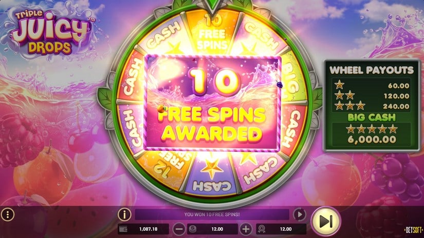 Triple Juicy Drops slot screen 4
