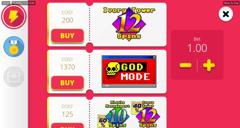 Nine to Five bonus buy