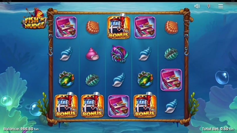 Fish ‘n’ Nudge slot screen 3