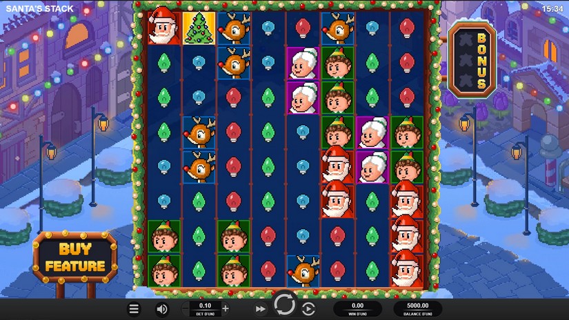 Santa’s Stack slot screen 1