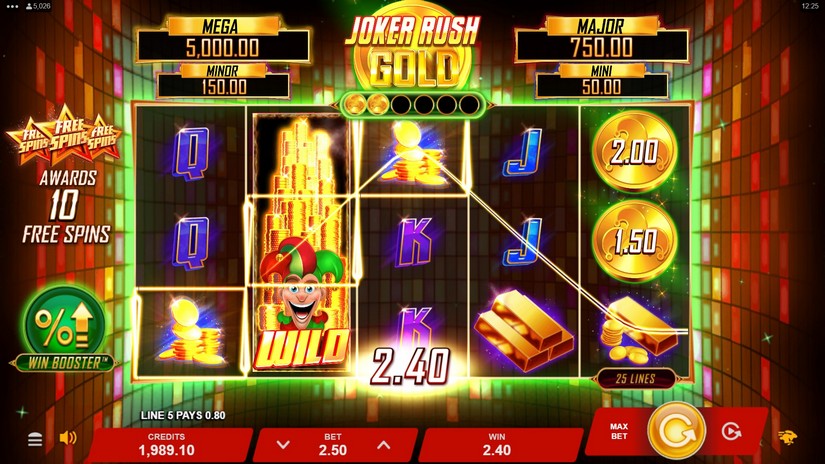 Joker Rush Gold slot screen 4