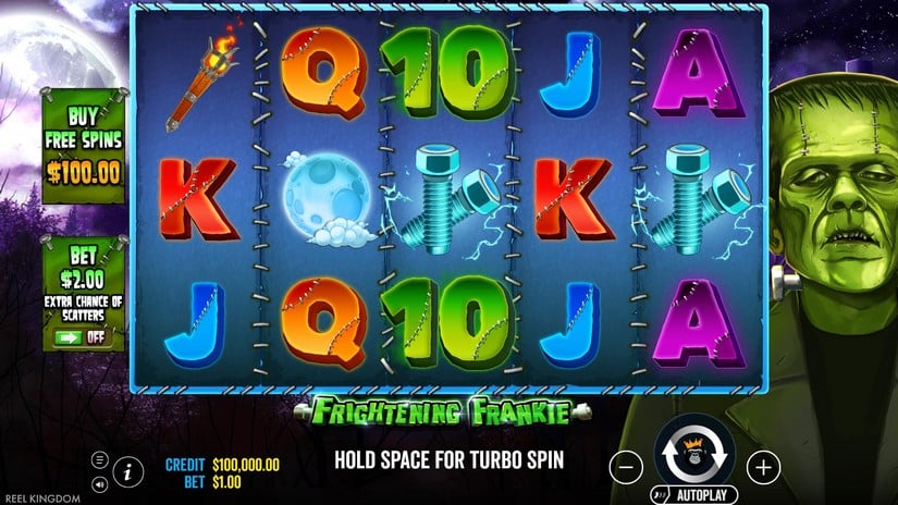 Frightening Frankie slot screen 1