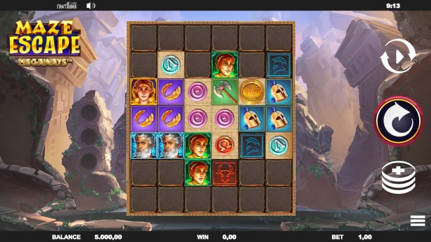 Maze Escape Megaways slot screen 1