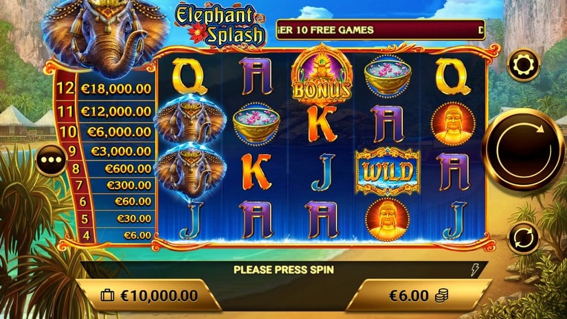 Elephant Splash slot screen 1