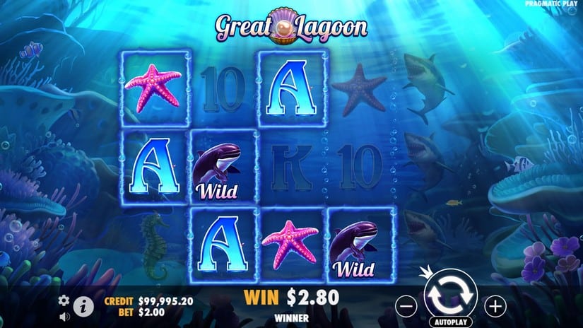 Great Lagoon slot screen 3