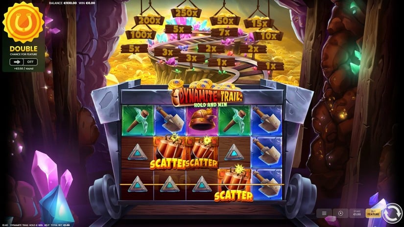 Dynamite Trail Hold & Win slot screen 2