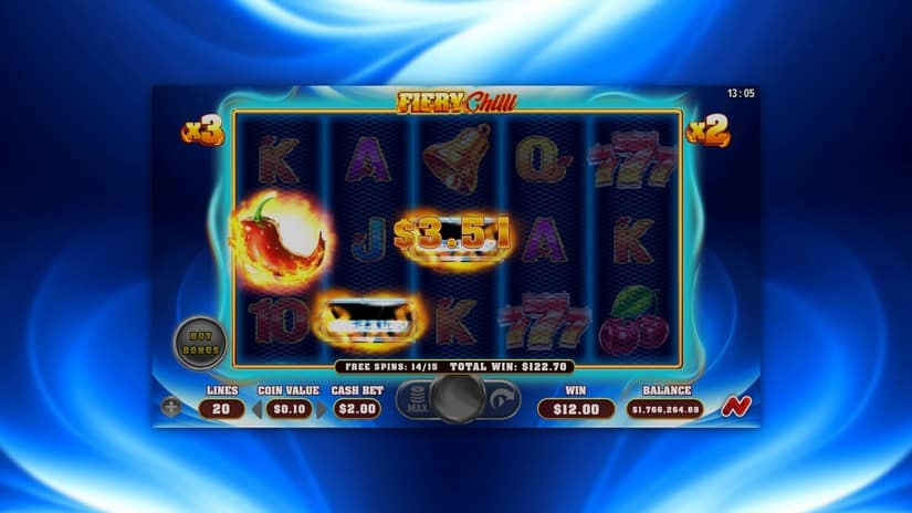 Fiery Chilli slot screen 5