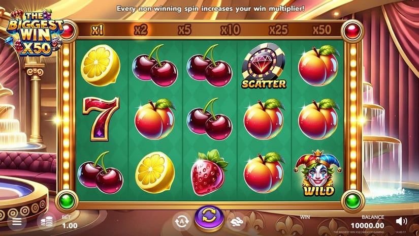 The Biggest Win x50 slot screen 1