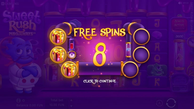 Sweet Rush MEGAWAYS slot screen 4