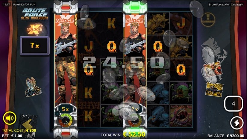 Brute Force Alien Onslaught slot screen 5